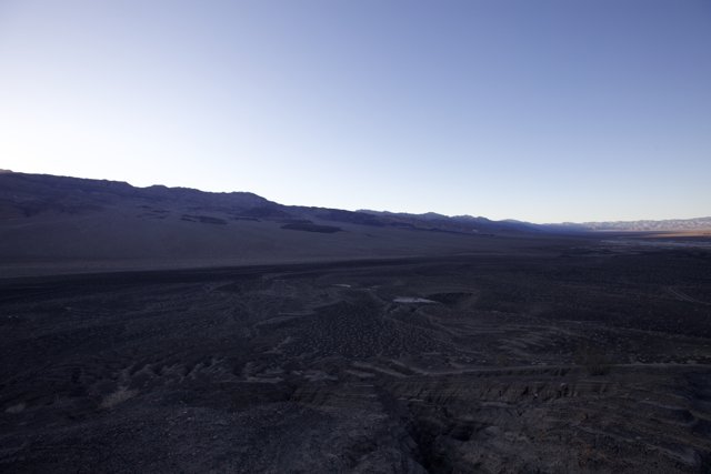 A panoramic view of Death Valley's plateau