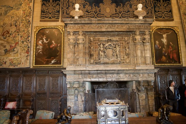 The Grand Fireplace of Hearst Castle