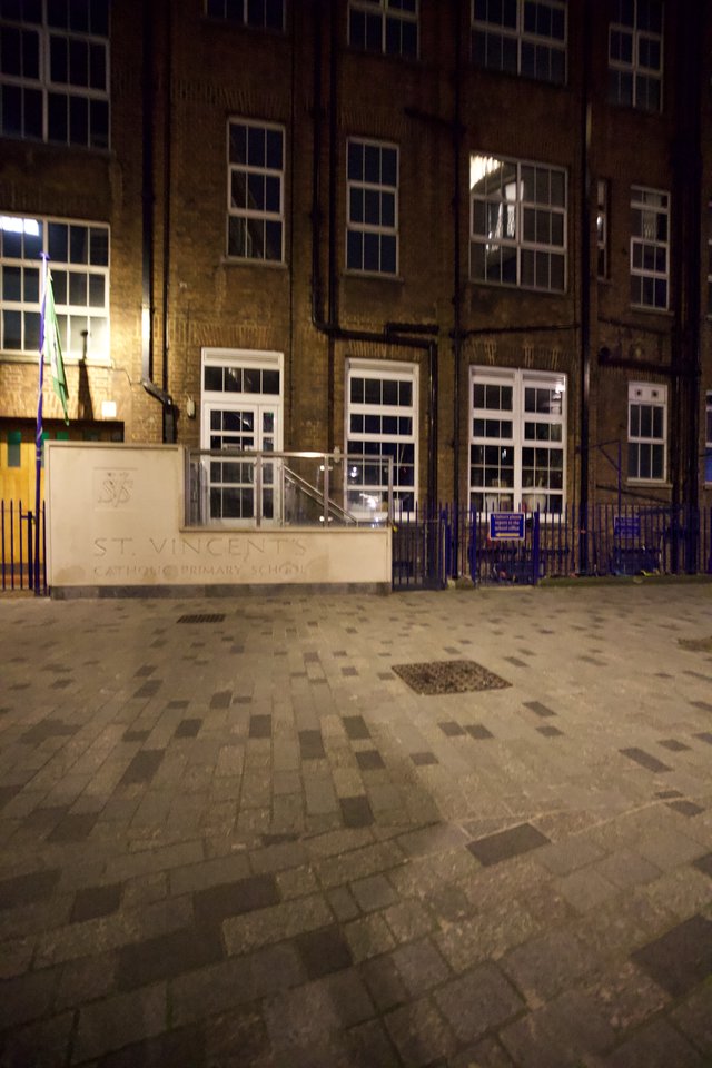St Vincent's Catholic Primary School at Night