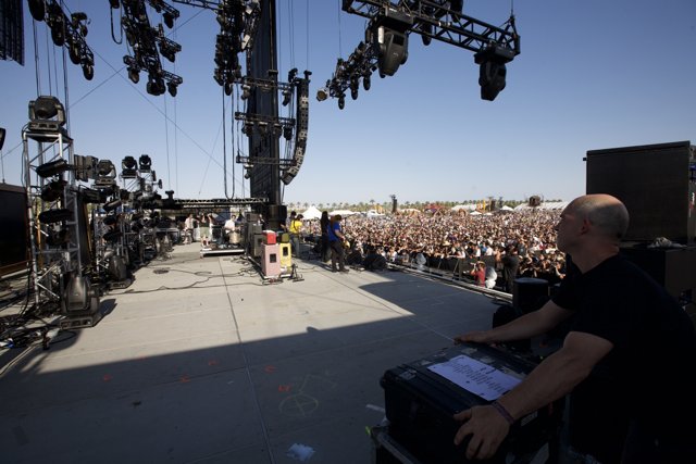 Man Performing Live at 2008 Coachella Music Festival