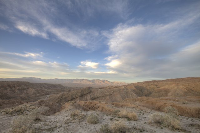 Scenic View from the Top of the Badlands in Death Valley