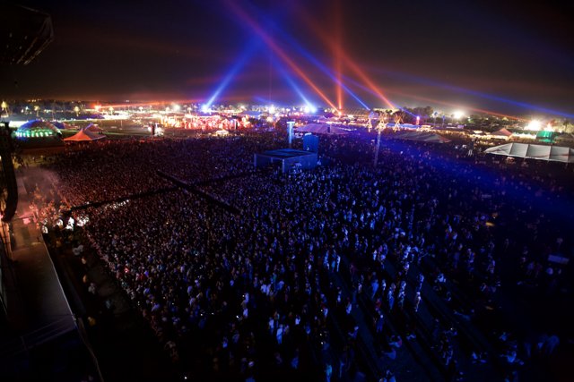 Bright Lights and Big Crowds at Coachella Music Festival