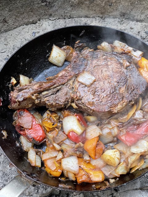 Juicy and Delicious Steak with Veggies