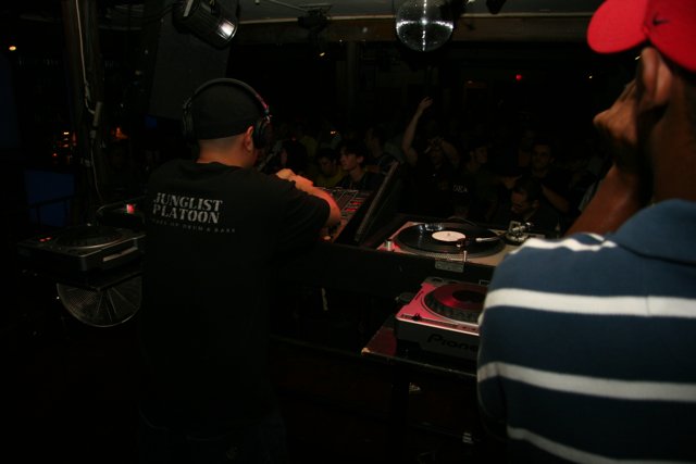 The DJ on the Nightclub Stage