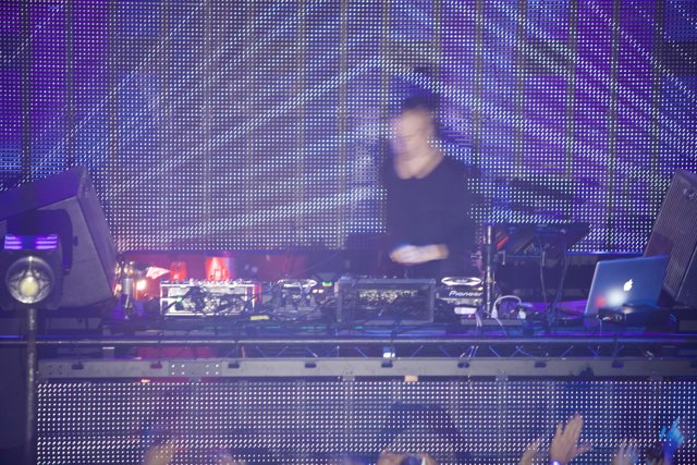 DJ Sasha Performing on Stage