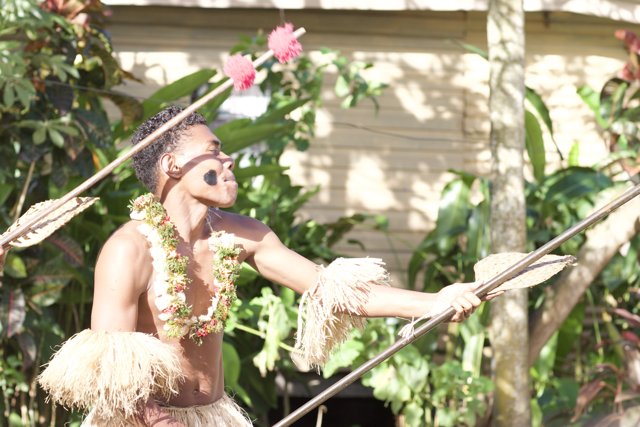 Fijian Warrior with Spear