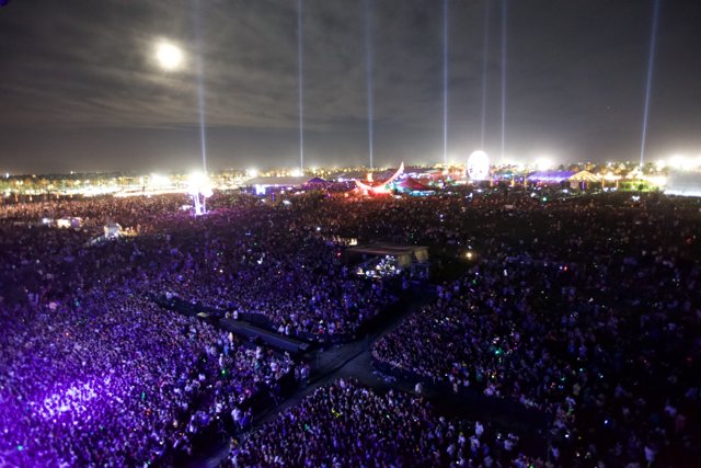 Electric Crowd at Coachella Music Festival