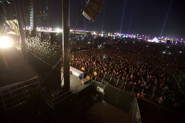 Electrifying Night: A Sea of Faces at Coachella 2012