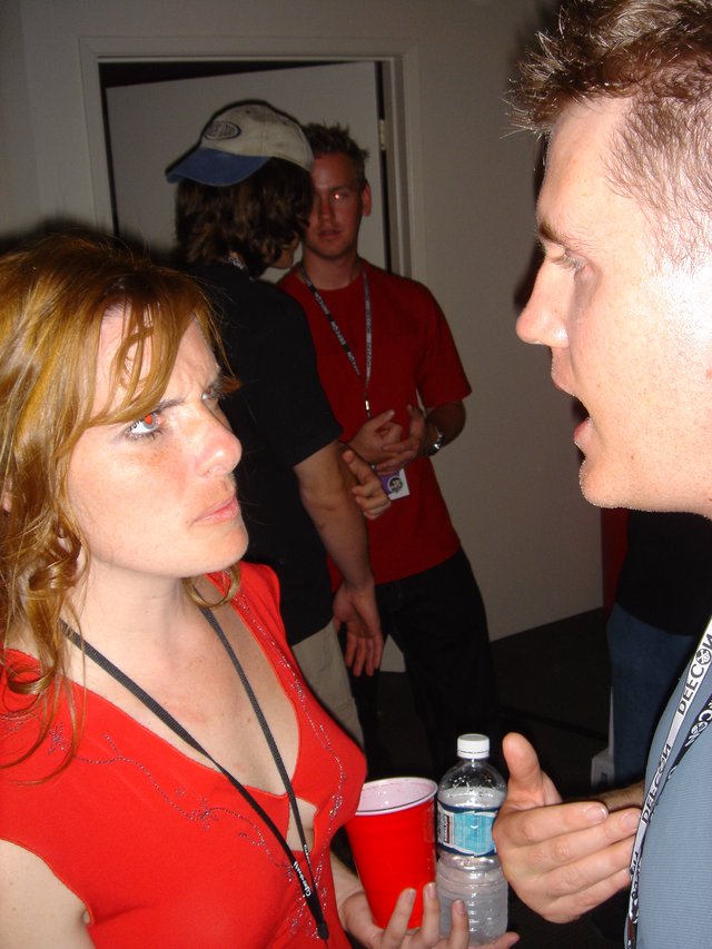 Intense Conversation at DEF CON 2004 Conference
