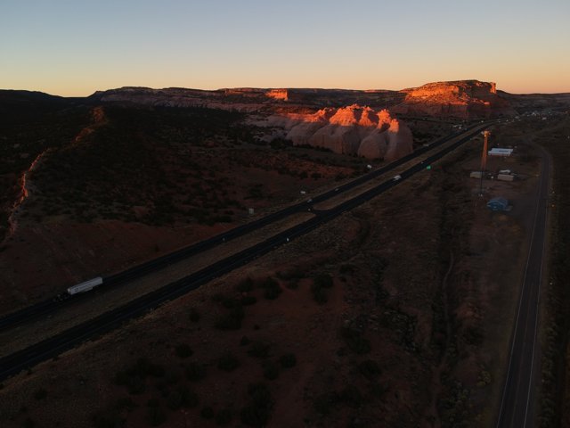 Highway Through the Red Rocks