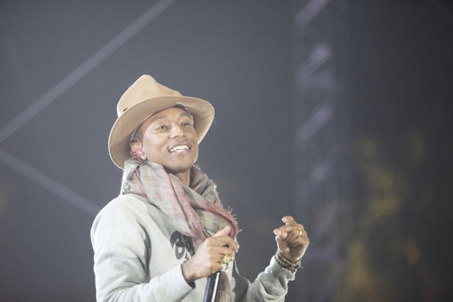 Pharrell Williams Rocks the Cowboy Hat at Coachella Concert
