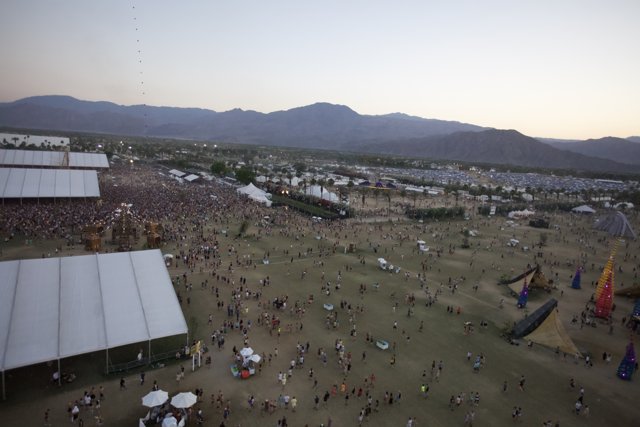 Coachella Crowd Takes Over the Desert