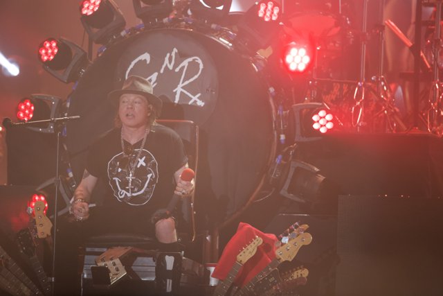 Axl Rose Rocks the Stage with His Guitar