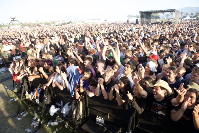 The Massive Music Festival Crowd at Coachella Sunday