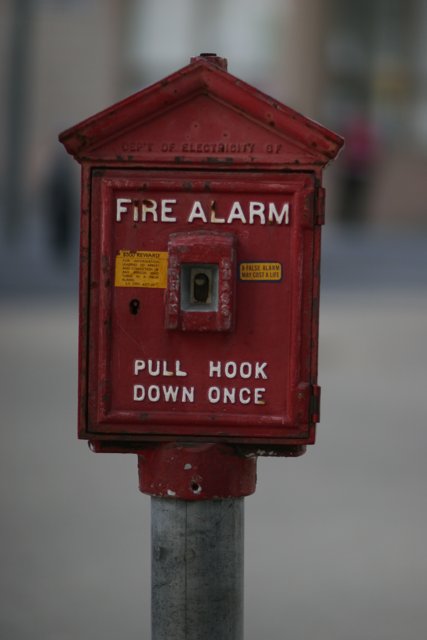 Fire Alarm on a Pole