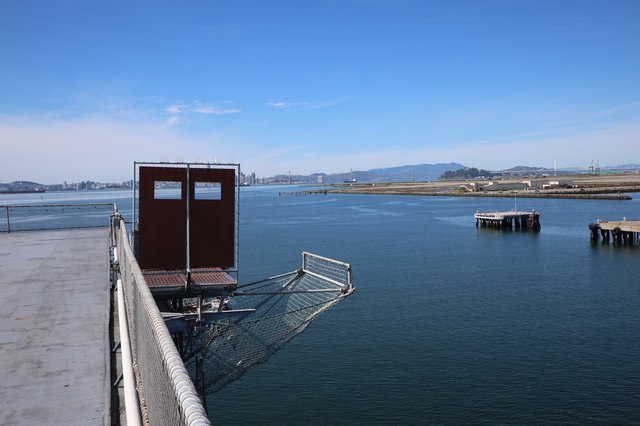 Naval Cargo Ramp at USS Hornet Museum Dock