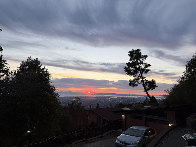 Sunset Over San Francisco Bay from Berkeley Hills