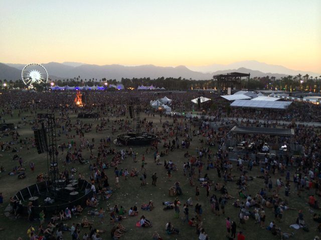 City Sunset Concert Crowd