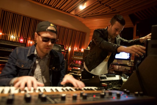 In the Studio: Two Men Making Music