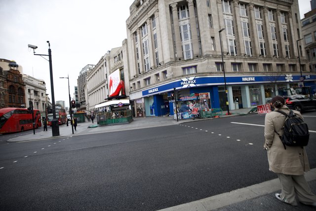 Quiet London Street During Early Morning Hours