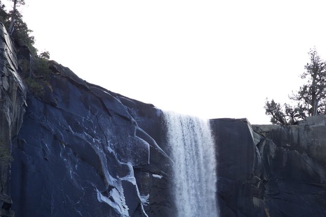 Vernal Fall Cascading Through Yosemite's Granite Cliffs