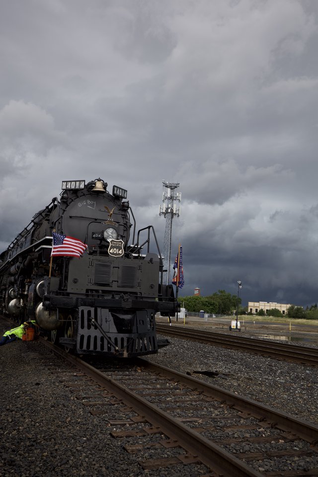Union Pacific Big Boy 4014 Under Stormy Skies