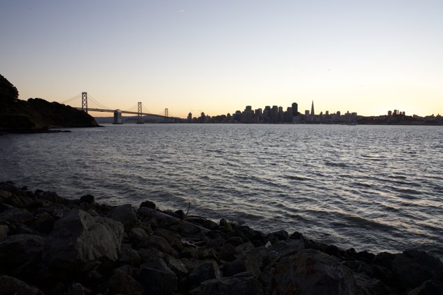 Sunset over San Francisco's Golden Gate Bridge