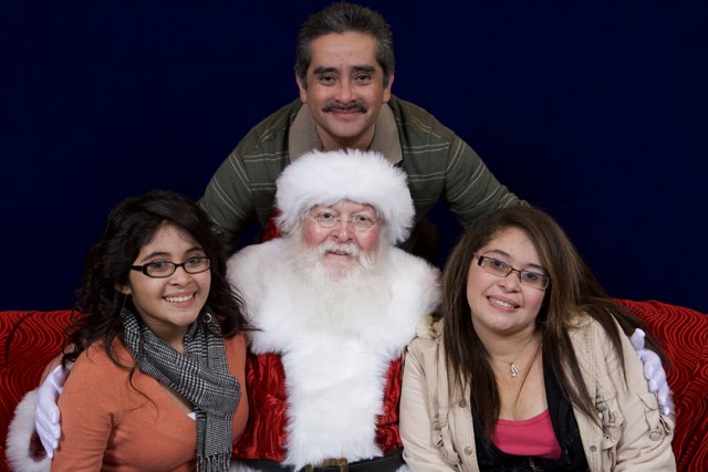 Santa Claus and his Festive Companions