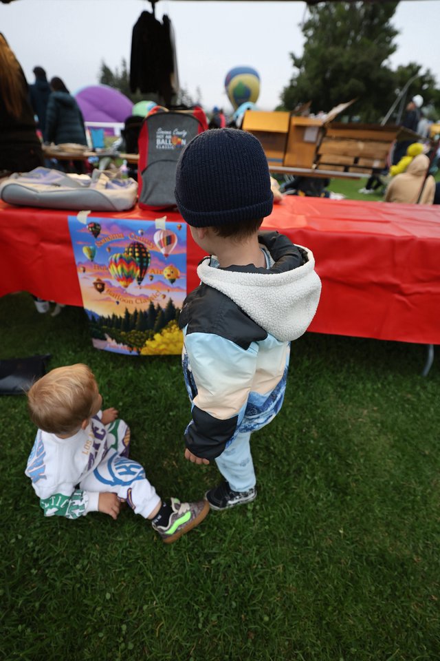Young Children Explore Sonoma County Balloon Classic Festival