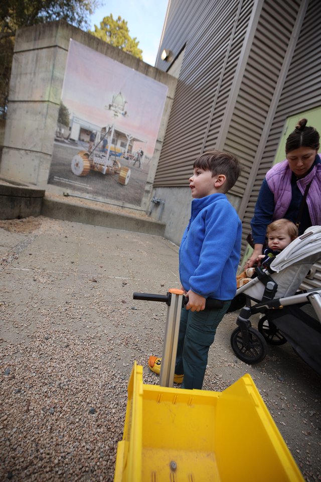 Young Boy Exploring Chabot Space and Science Center