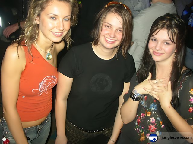 Three Women Enjoying a Night Out