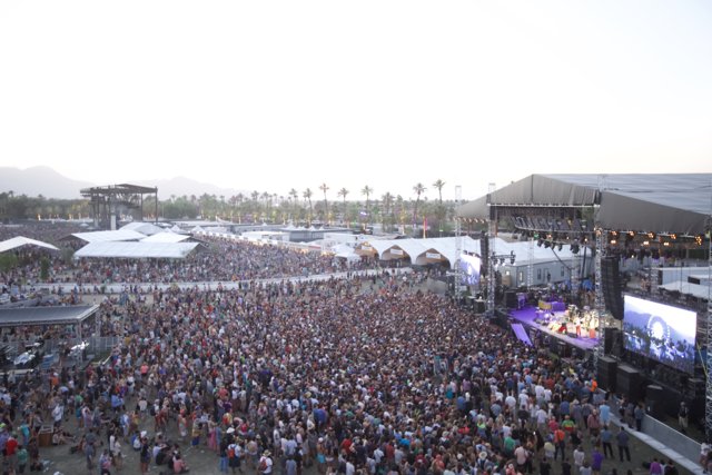 Crowds Rocking Out at Coachella Music Festival