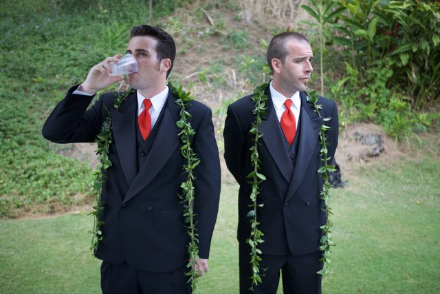 Formal Drinks in Hawaii