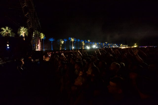 Night Falls on the Coachella Crowd