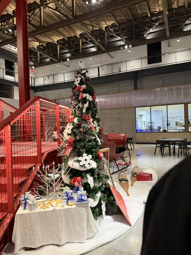 Modern Office Holiday Christmas Tree Display