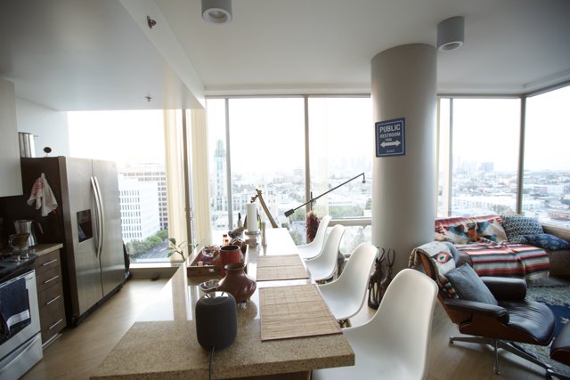 Penthouse Living Room with a View