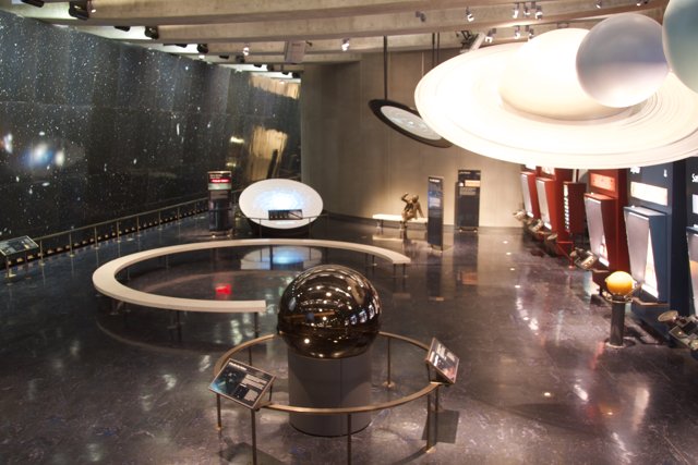 Planetary Display in Museum Foyer