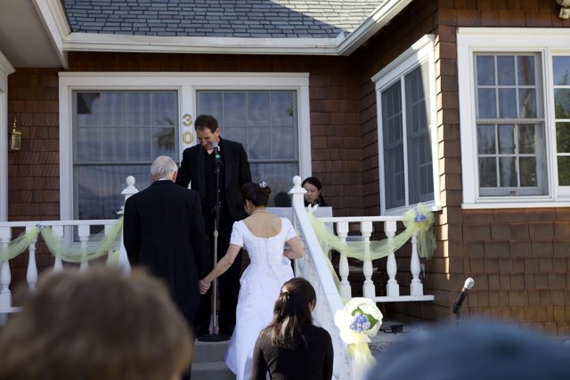 The Newlyweds on Their Porch