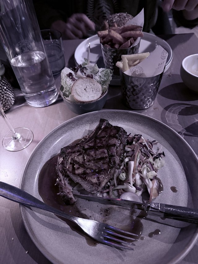 Fine Dining Steak Dinner with Accompaniments in London