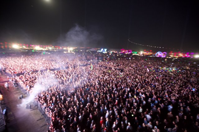 Starlit Crowd at Coachella Music Festival