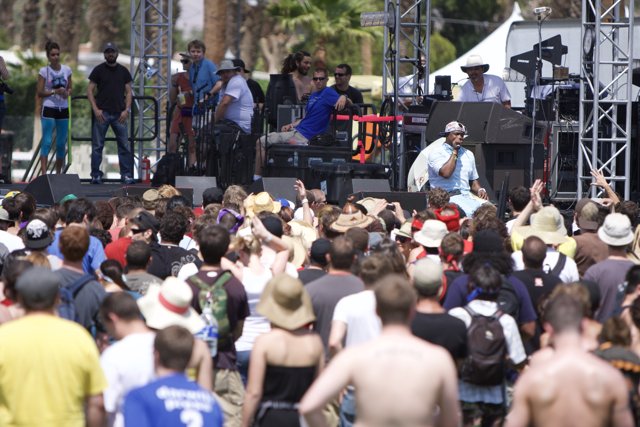 Festival-goers Enjoying the Music at 2008 Coachella