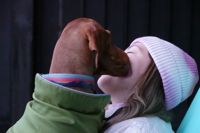 Intimate Moment: Person in Winter Hat Covering Face