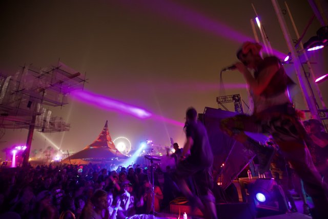 Burning Man Concert Crowd