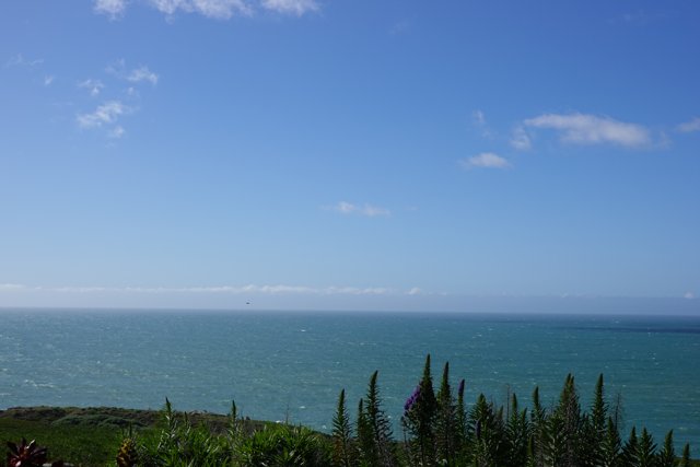 Overlooking the Azure Sea