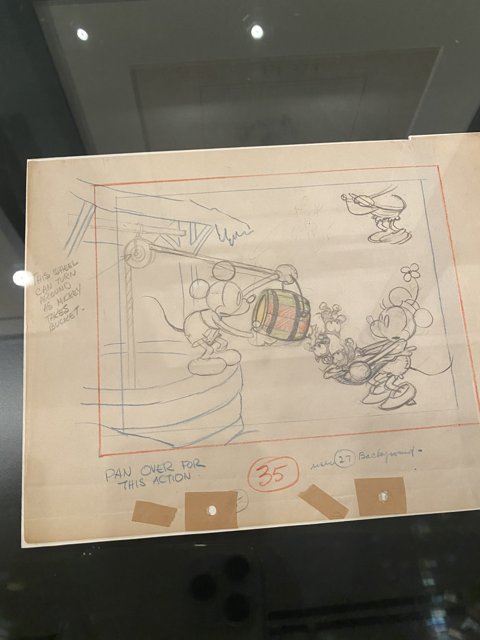 Mickey and Friends Technical Drawing