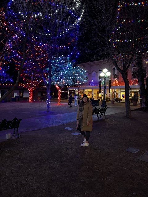 Festive Glow at Santa Fe Plaza