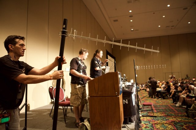 Presenters on Stage at Defcon18 Conference