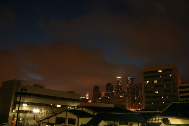 Metropolis Night Skyline