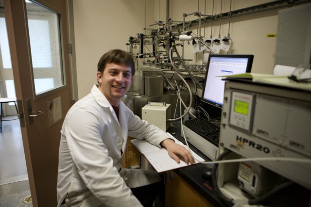 Nanotech Scientist in a Lab Coat