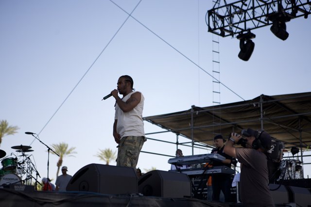 Pharoahe Monch performs on Coachella stage
